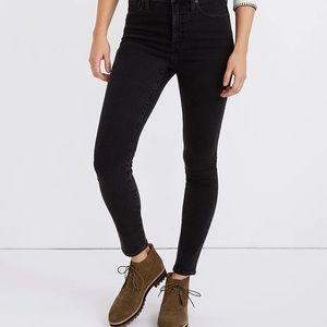 NWT High Rise Madewell Stark Wash Skinny Jeans